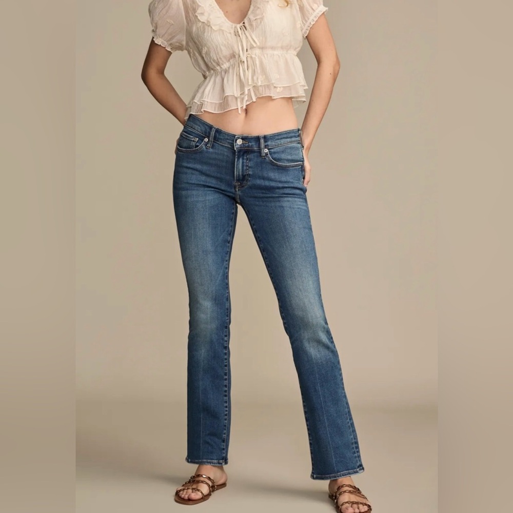 Lucky Brand Women's Mid-Rise Blue Bootcut Jeans